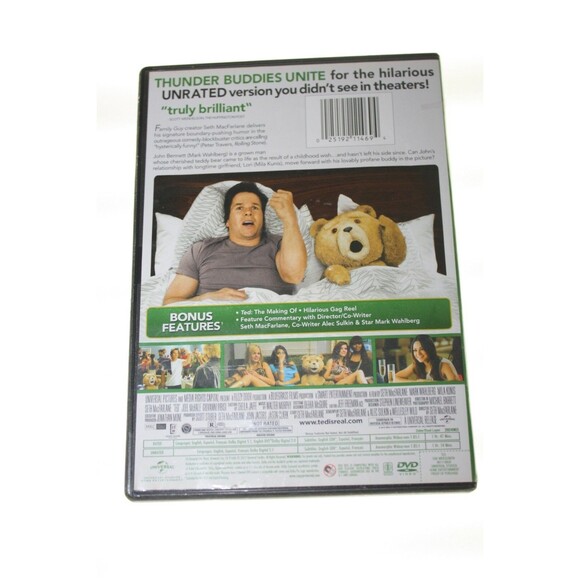 TED (DVD, 2012, UNRATED) MARK WAHLBERG, MILA KUNIS ACCEPTABLE - Picture 2 of 2